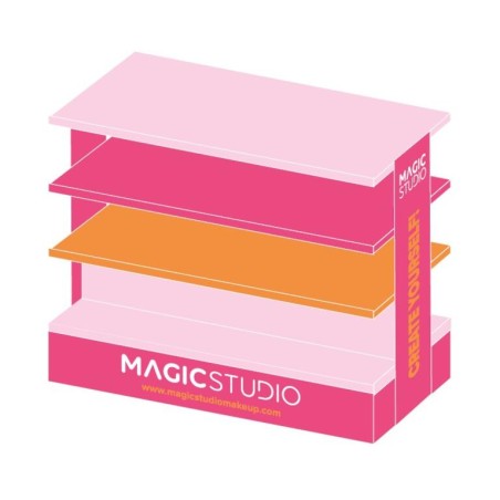 Magic Studio expositor vacío tipo palet piramidal 118 x 115 x 75-MS-306501