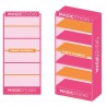 Magic Studio expositor de madera colorido vacio 100x35x170-MS-305901M