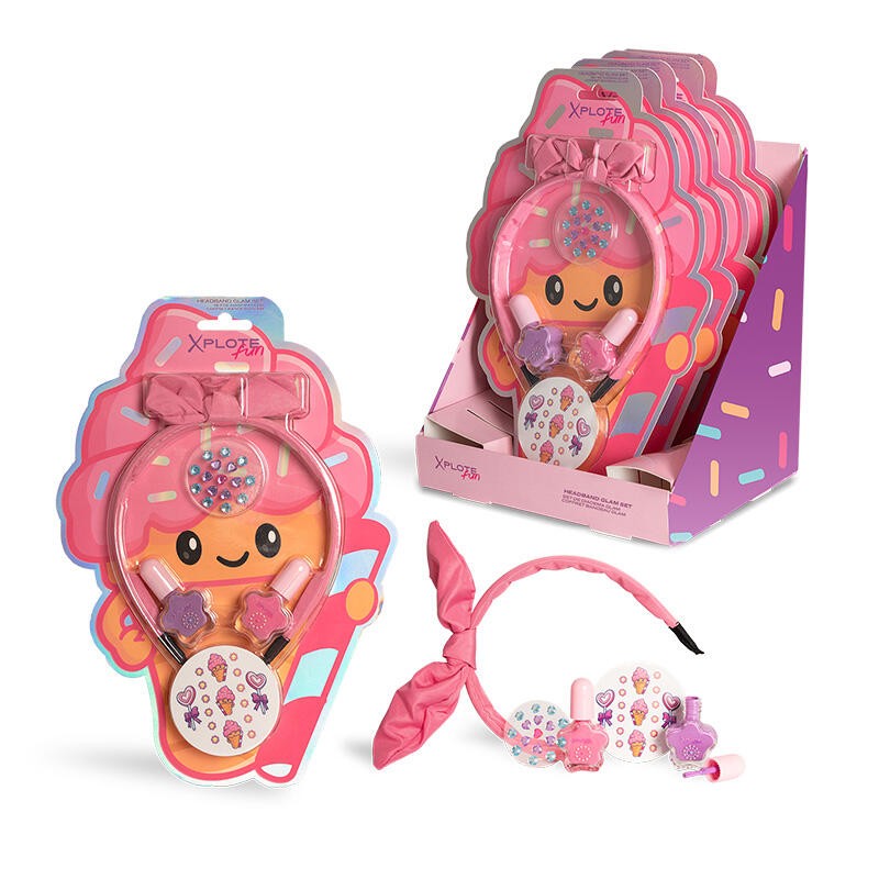 Set de belleza infantil con diadema Ice cream Explote Fun-CMA-56134