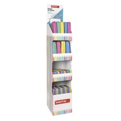 Expositor de suelo estuches de silicona con purpurina surtidos safta 295x325x1685 mm-SF-312189978-safta