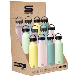 Expositor sobremesa botellas metal 600 ml colores pastel-SF-322532999-safta