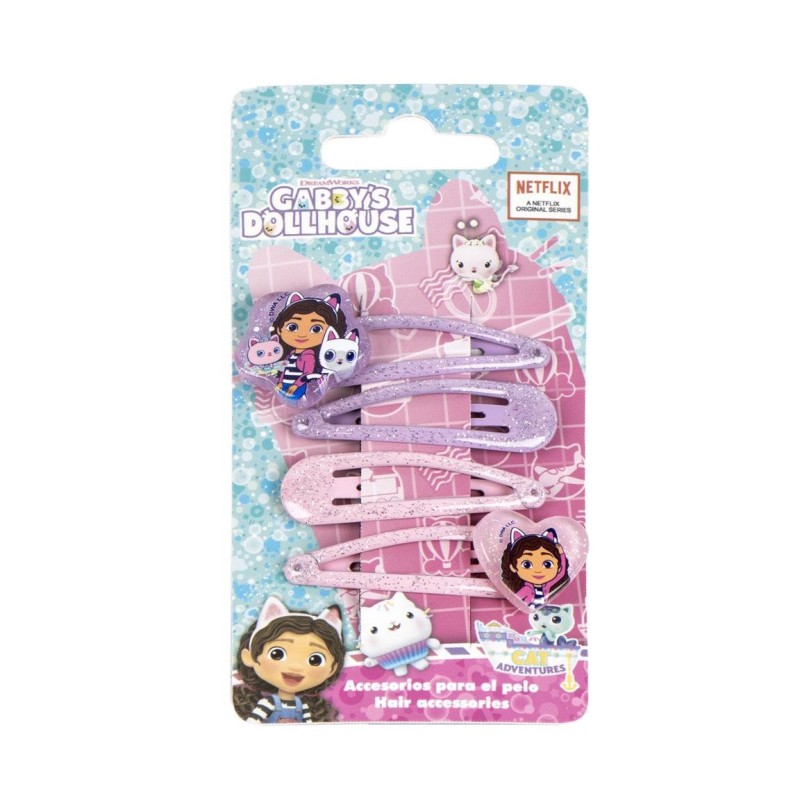 4 piezas clips pelo  gabbys dollhouse - CI-2500003451 - Cerdá - GABBYÂ´S DOLLHOUSE