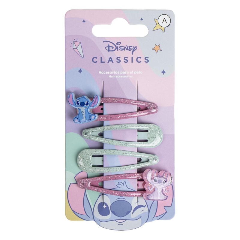 4 piezas clips pelo  stitch - CI-2500003064 - Cerdá - STITCH