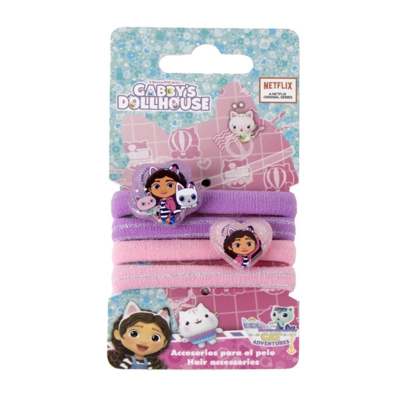 4 piezas coletero pelo gabbys dollhouse - CI-2500003449 - Cerdá - GABBYÂ´S DOLLHOUSE