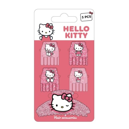 5 piezas clips pelo  hello kitty - CI-2500003689 - Cerdá - HELLO KITTY
