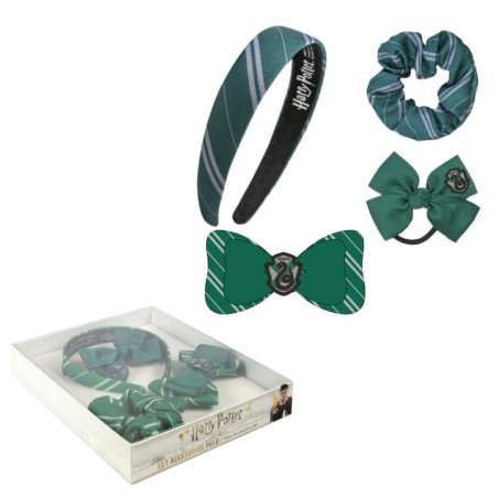 Caja 4 piezas accesorios pelo harry potter slytherin - CI-2500001235 - Cerdá - HARRY POTTER