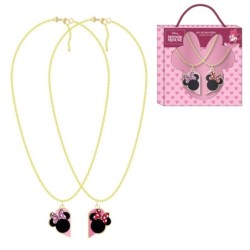 Collar corazon minnie -...