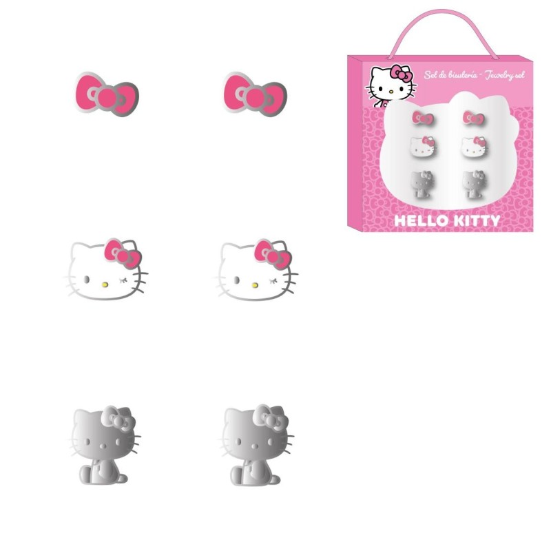 Pack 3 pendientes hello kitty - CI-2500003813 - Cerdá - HELLO KITTY