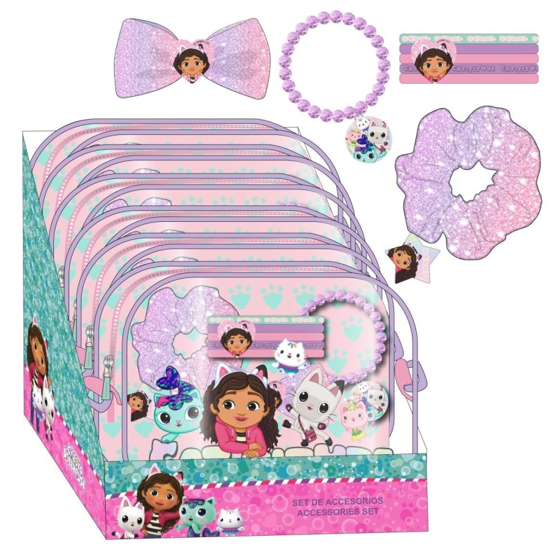 Set de belleza en bolsito  gabbys dollhouse - CI-2500003729 - Cerdá - GABBYÂ´S DOLLHOUSE