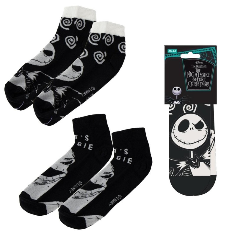 Pack calcetines tobillero nightmare before christmas - CI-2900003287 - Cerdá - NIGHTMARE BEFORE CHRISTMAS