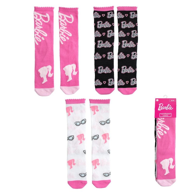 Pack 3 calcetines  barbie - CI-2900002485 - Cerdá - BARBIE