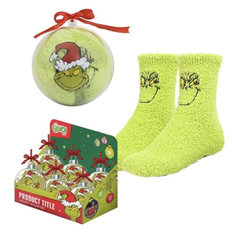 Calcetin antideslizante navideño  the grinch - CI-2900002257 - Cerdá - THE GRINCH