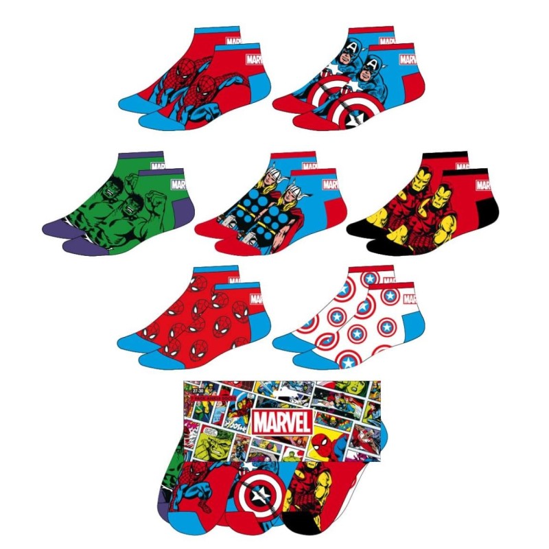 Pack calcetines tobillero marvel - CI-2900003306 - Cerdá - MARVEL