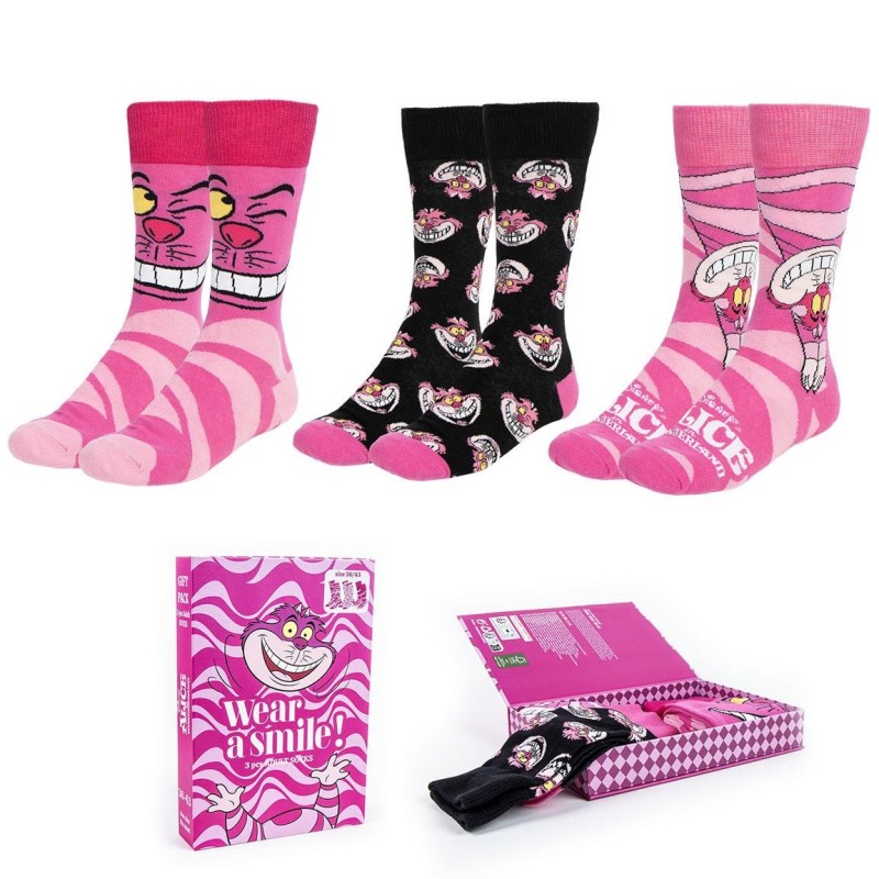 Pack 3 calcetines  disney alicia - CI-2900002481 - Cerdá - DISNEY