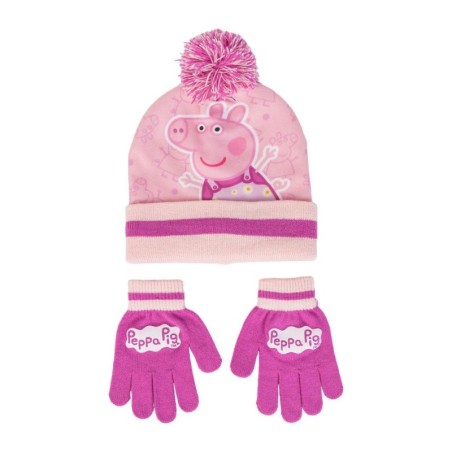 Conjunto 2 piezas gorro y guantes  peppa pig - CI-2200010258 - Cerdá - PEPPA PIG