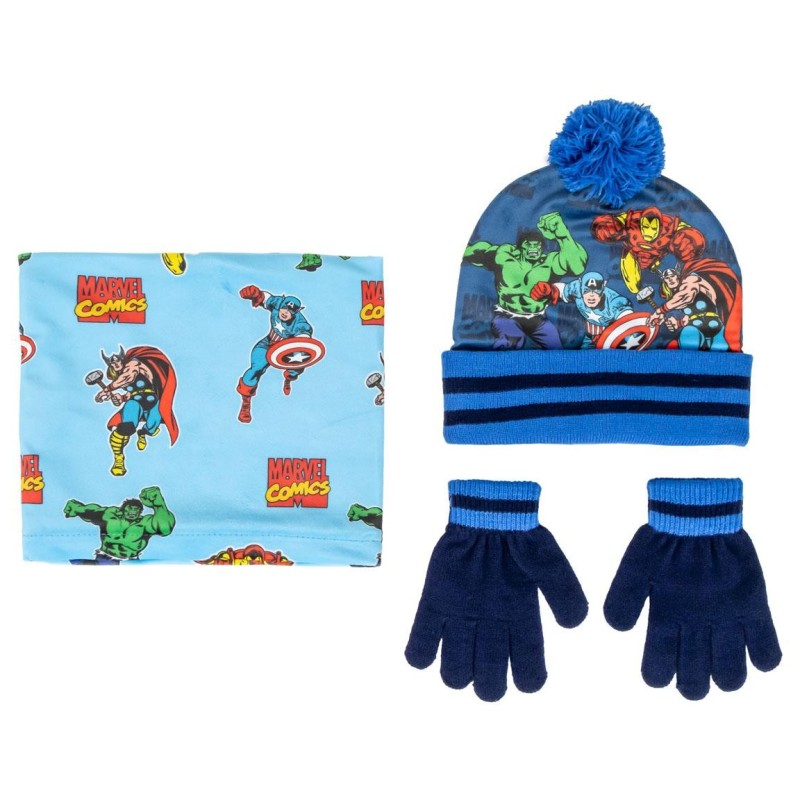 Conjunto 3 piezas gorro+braga+guantes  snood avengers - CI-2200010254 - Cerdá - AVENGERS