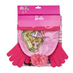 Conjunto 3 piezas gorro+braga+guantes  snood barbie - CI-2200010253 - Cerdá - BARBIE