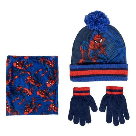 Conjunto 3 piezas gorro+braga+guantes  snood spiderman - CI-2200010255 - Cerdá - SPIDERMAN