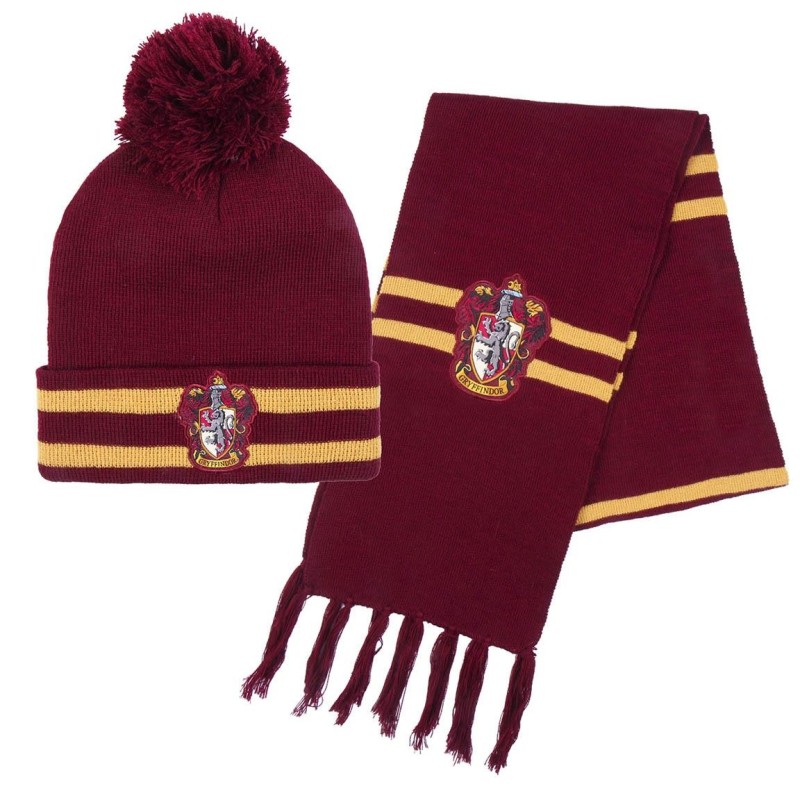 Conjunto 2 piezas gorro y guantes  bufanda harry potter gryffindor - CI-2200009633 - Cerdá - HARRY POTTER