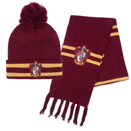 Conjunto 2 piezas gorro y guantes  bufanda harry potter gryffindor - CI-2200009633 - Cerdá - HARRY POTTER