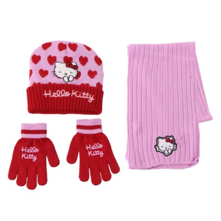 Conjunto 3 piezas gorro+braga+guantes  bufanda hello kitty - CI-2200010589 - Cerdá - HELLO KITTY
