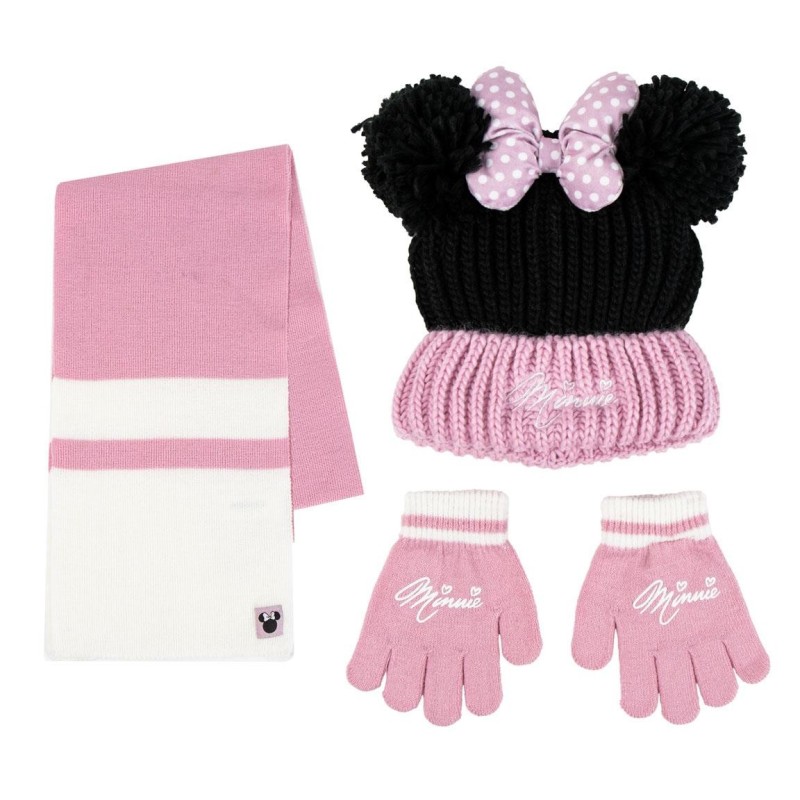 Conjunto 3 piezas gorro+braga+guantes  bufanda minnie - CI-2200010588 - Cerdá - MINNIE