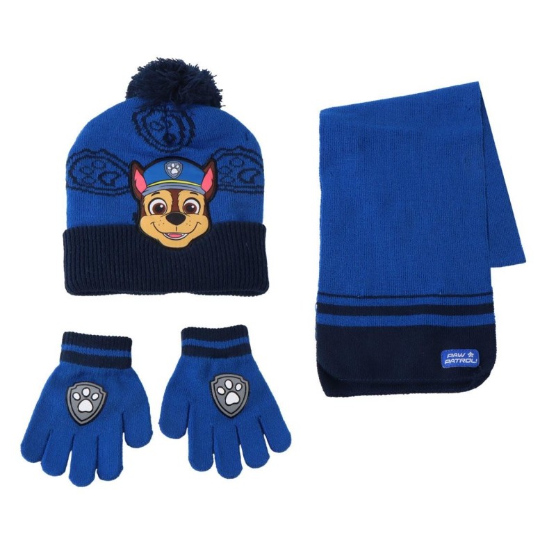 Conjunto 3 piezas gorro+braga+guantes  bufanda paw patrol - CI-2200010579 - Cerdá - PAW PATROL