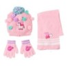 Conjunto 3 piezas gorro+braga+guantes  bufanda peppa pig - CI-2200010582 - Cerdá - PEPPA PIG