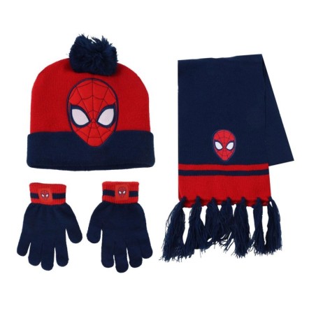 Conjunto 3 piezas gorro+braga+guantes  bufanda spiderman - CI-2200010584 - Cerdá - SPIDERMAN