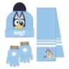 Conjunto 3 piezas gorro+braga+guantes  bufanda bluey - CI-2200010580 - Cerdá - BLUEY