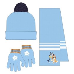 Conjunto 3 piezas gorro+braga+guantes  bufanda bluey - CI-2200010580 - Cerdá - BLUEY