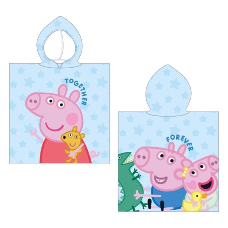 Poncho microfibra peppa pig - CI-2200010686 - Cerdá - PEPPA PIG
