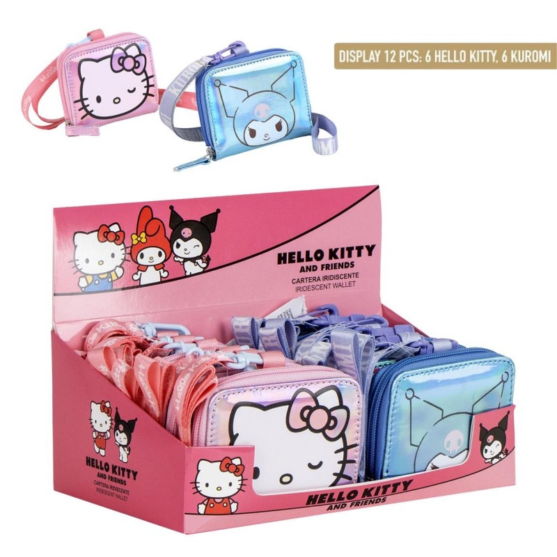 Monedero iridiscente hello kitty kuromi - CI-2100005921 - Cerdá - HELLO KITTY