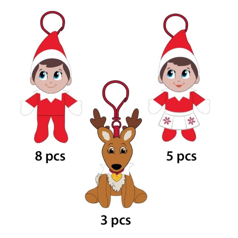 24 llaveros clip en display sobremesa the elf - CI-2600003163 - Cerdá - THE ELF