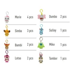 24 llaveros clip en display sobremesa disney - CI-2600003116 - Cerdá - DISNEY