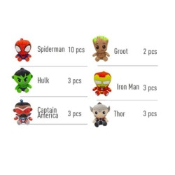 24 llaveros clip en display sobremesa marvel - CI-2600003114 - Cerdá - MARVEL