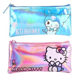 Estuche portatodo iridiscente hello kitty kuromi - CI-2700001722 - Cerdá - HELLO KITTY