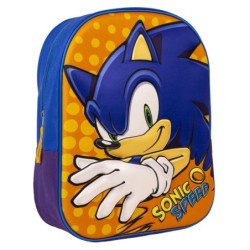 Mochila infantil 3d sonic -...