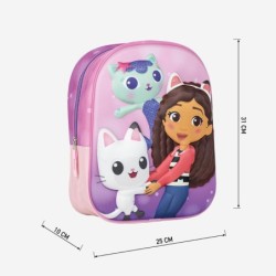 Mochila infantil 3d gabbys dollhouse - CI-2100005107 - Cerdá - GABBYÂ´S DOLLHOUSE