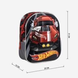 Mochila infantil 3d hot wheels - CI-2100005873 - Cerdá - HOT WHEELS