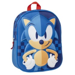 Mochila infantil 3d sonic -...