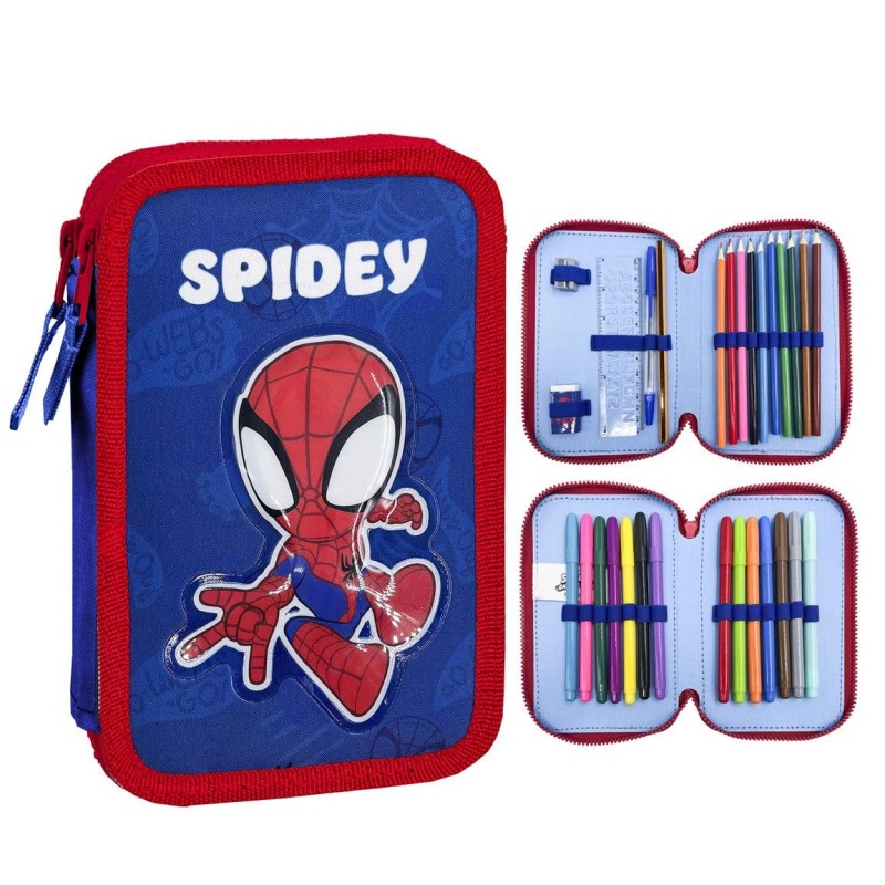 Plumier con accesorios spidey - CI-2700001702 - Cerdá - SPIDEY