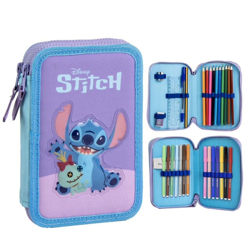 Plumier con accesorios stitch - CI-2700001707 - Cerdá - STITCH