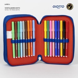 Plumier con accesorios giotto avengers - CI-2700001258 - Cerdá - AVENGERS