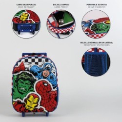 Mochila infantil trolley 3d avengers - CI-2100006182 - Cerdá - AVENGERS