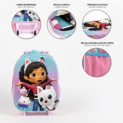 Mochila infantil trolley 3d gabbys dollhouse - CI-2100006186 - Cerdá - GABBYÂ´S DOLLHOUSE