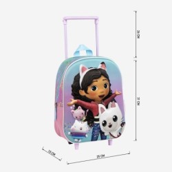 Mochila infantil trolley 3d gabbys dollhouse - CI-2100006186 - Cerdá - GABBYÂ´S DOLLHOUSE