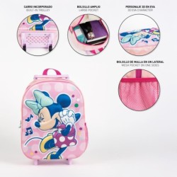 Mochila infantil trolley 3d minnie - CI-2100006185 - Cerdá - MINNIE