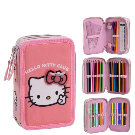 Plumier con accesorios giotto hello kitty - CI-2700001654 - Cerdá - HELLO KITTY
