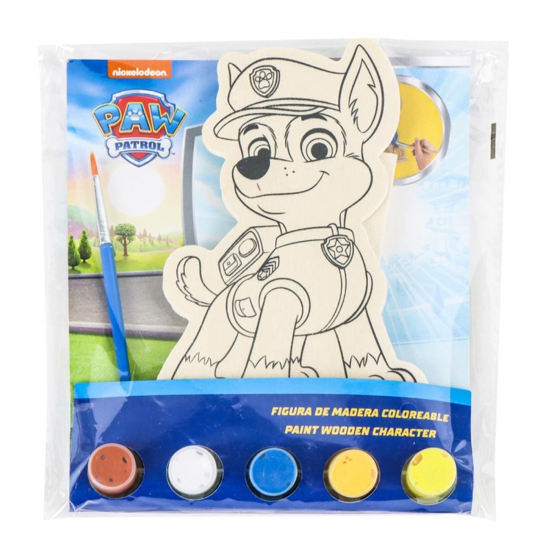 Figuras coloreables madera paw patrol - CI-2700001827 - Cerdá - PAW PATROL